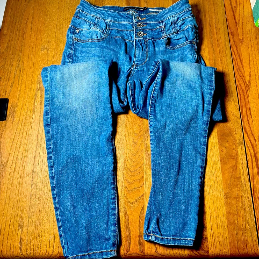 Lovesick High Waisted Skinny Blue Denim Jeans